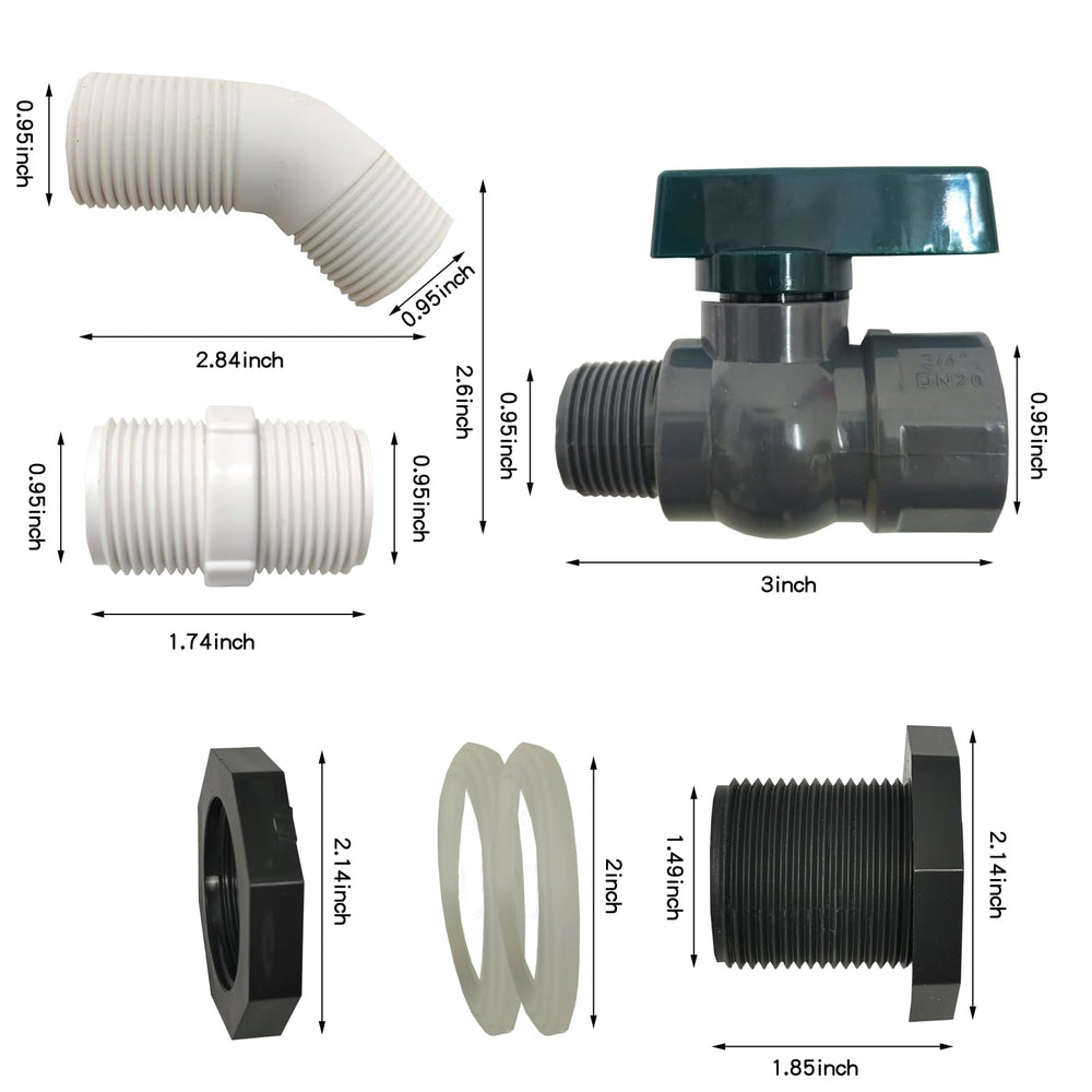 BRZFWLMYDF screen and baffle pieces that help keep debris out and water cleaner