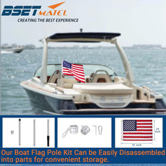 BSET MATEL stainless steel pole close-up showing corrosion-resistant finish benefit