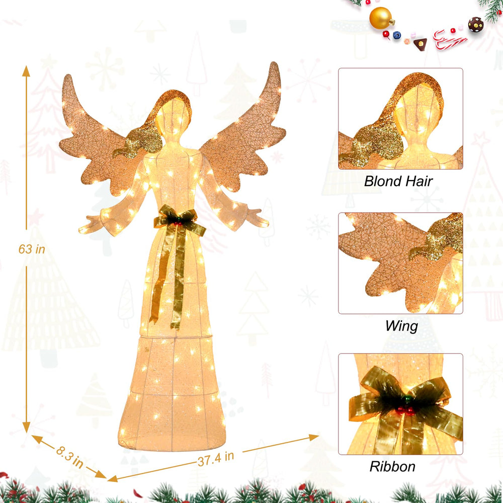 Bshine angel wings close-up highlighting detailed three-dimensional wing design