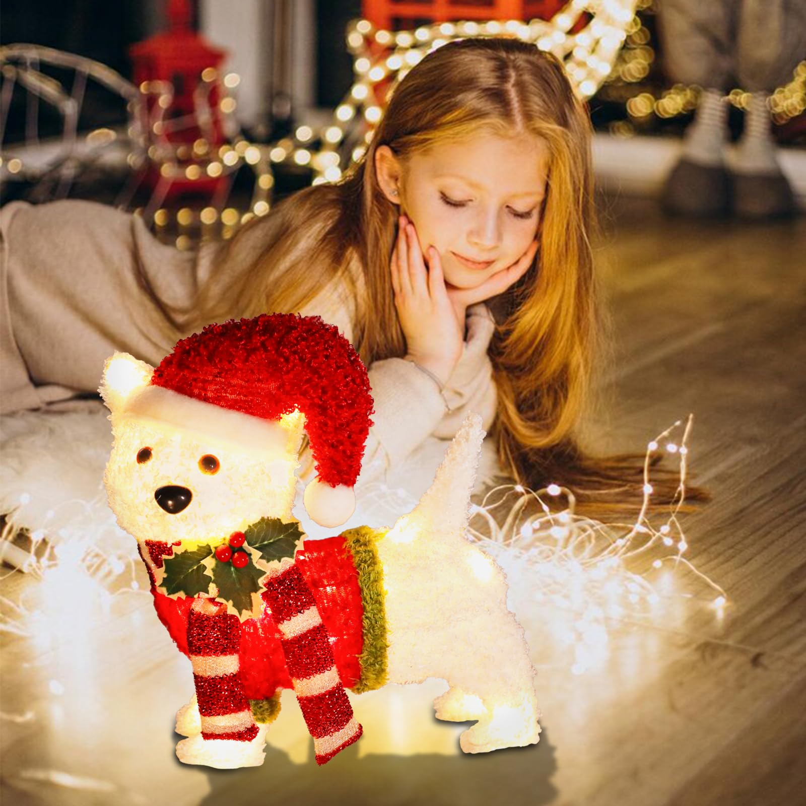 Bshine outdoor night scene showcasing warm LED glow and ambiance
