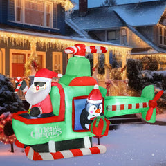 Bshine Santa airplane front view showcasing cheerful design and curb appeal