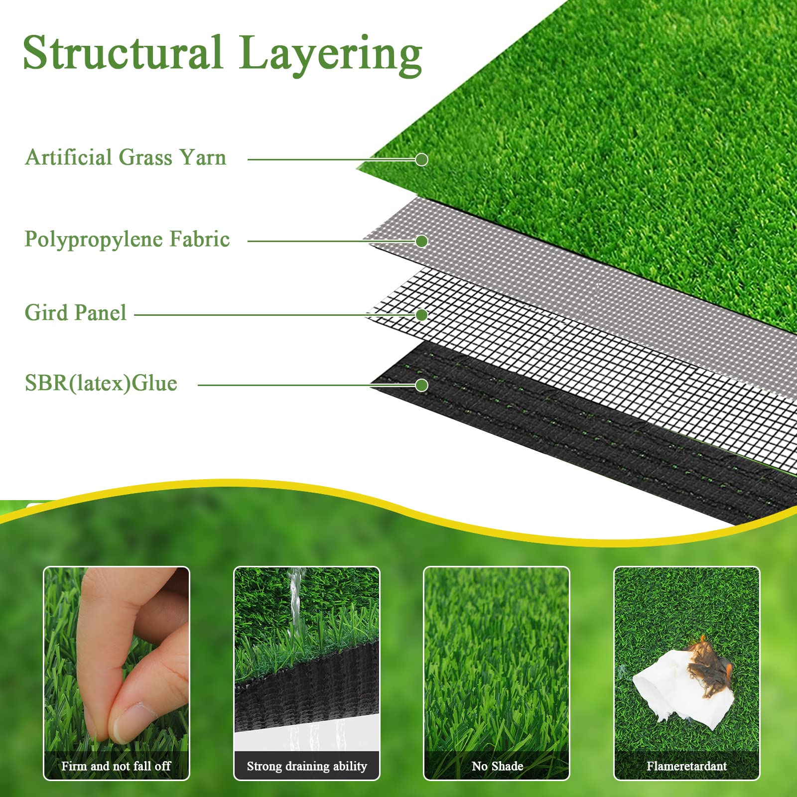 Bsmathom backing with drainage holes showcasing quick-drain performance benefit