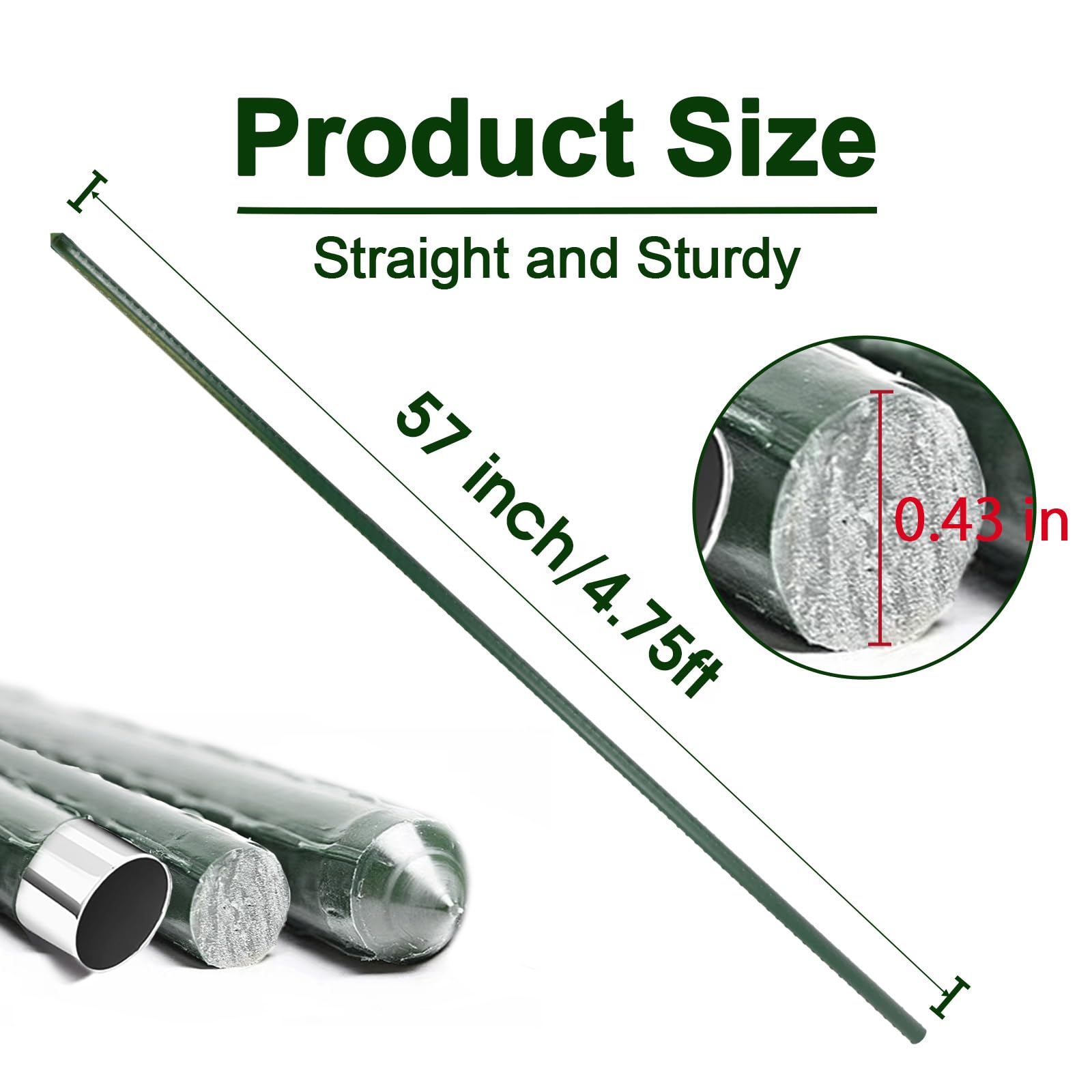 BSMOULFA tapered tip close-up for quick ground insertion advantage