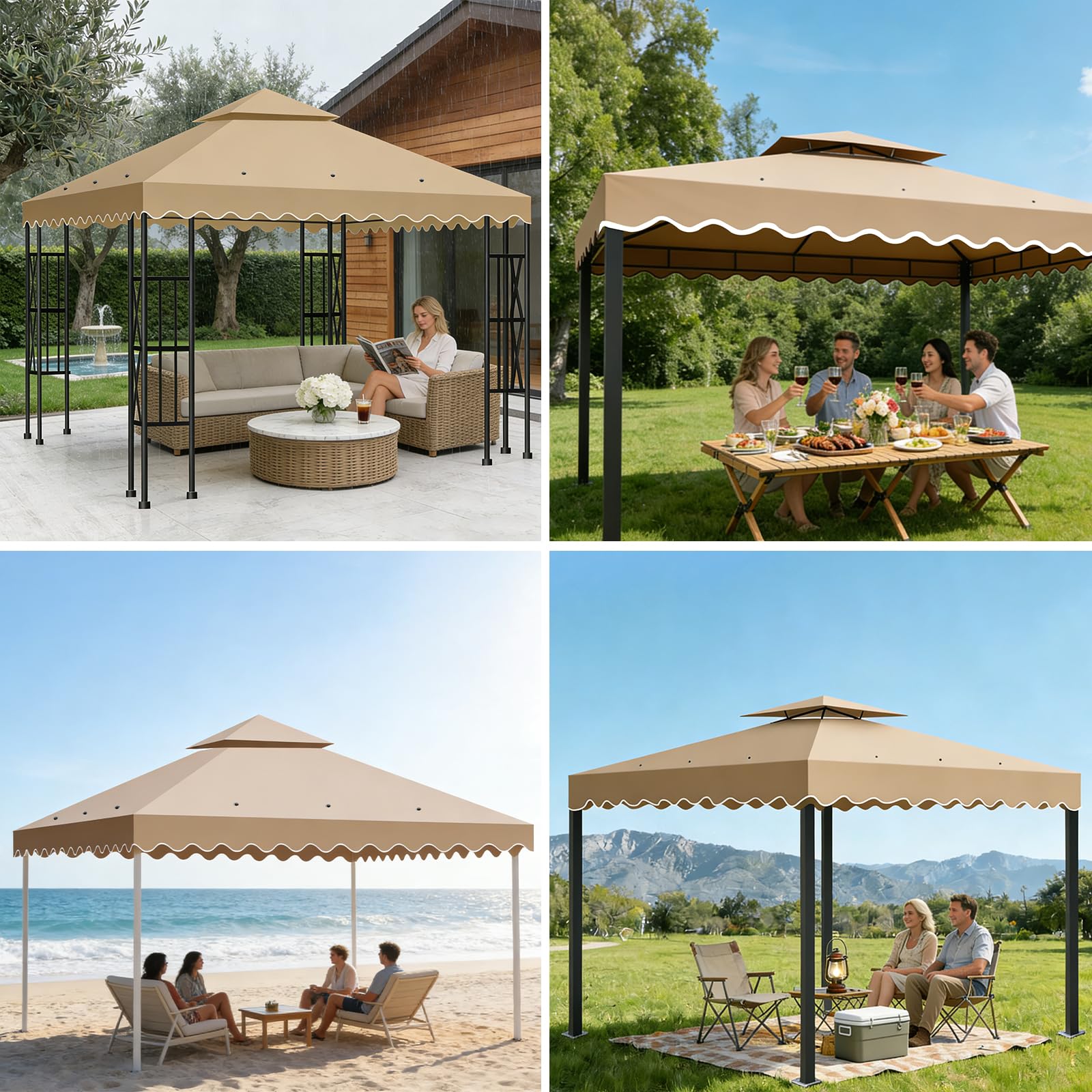 Bsteciar folded canopy packed compactly for easy storage and transport