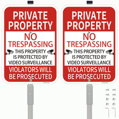 Bstersign front view of 10x14 panel showing clear warning benefits