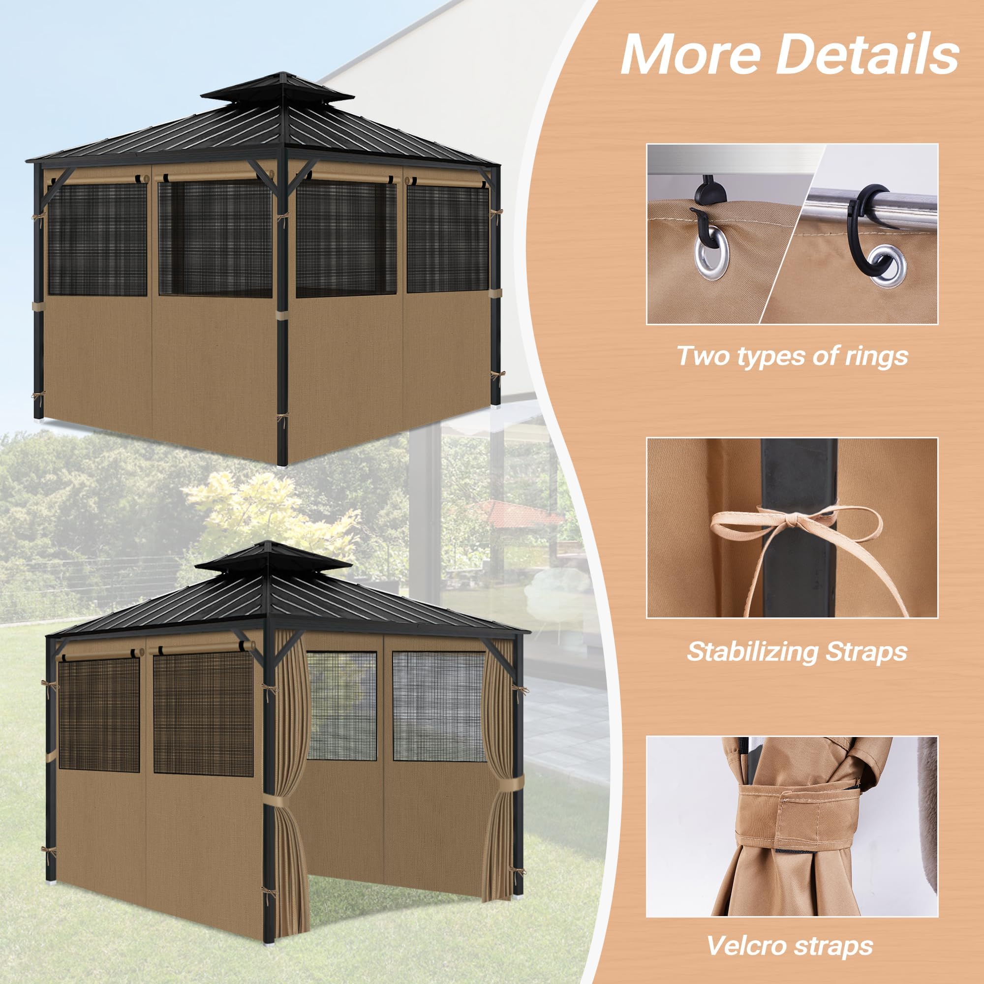Bstge close-up of roll-up mosquito net window showing ventilation benefit