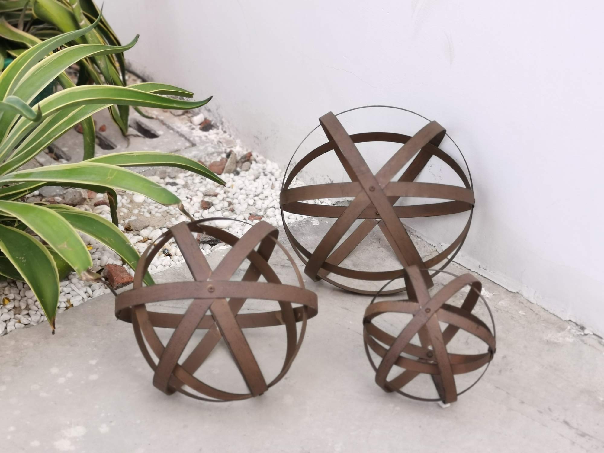 BSTGIFTS set arranged on a patio table adding focal interest and outdoor decor enhancement