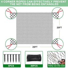 BSTPCOO close-up of 3/4 inch mesh, clear protection with airflow benefit
