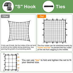 BSTPCOO two 4x4 nets side-by-side in 4x8 tent maximizing coverage