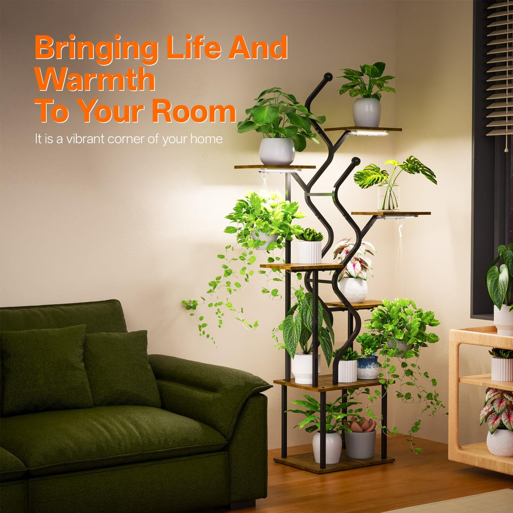 Bstrip hanging hooks holding trailing plant to maximize vertical space benefit
