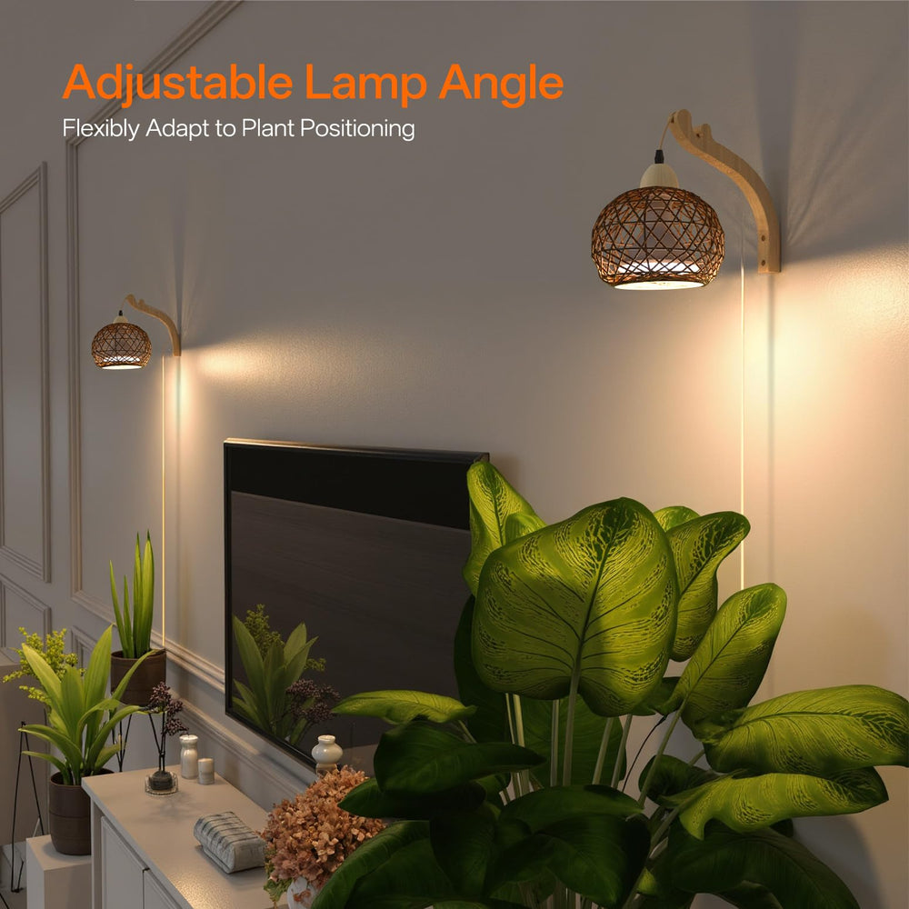 Bstrip LED array detail with optical lenses showing concentrated spectrum for plant growth