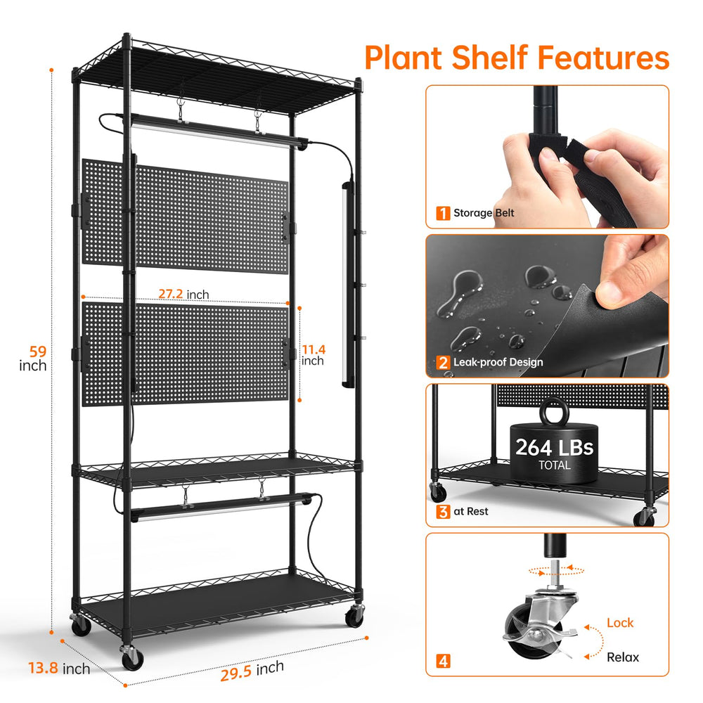 Bstrip shelf on balcony lifestyle scene illustrating compact garden solution