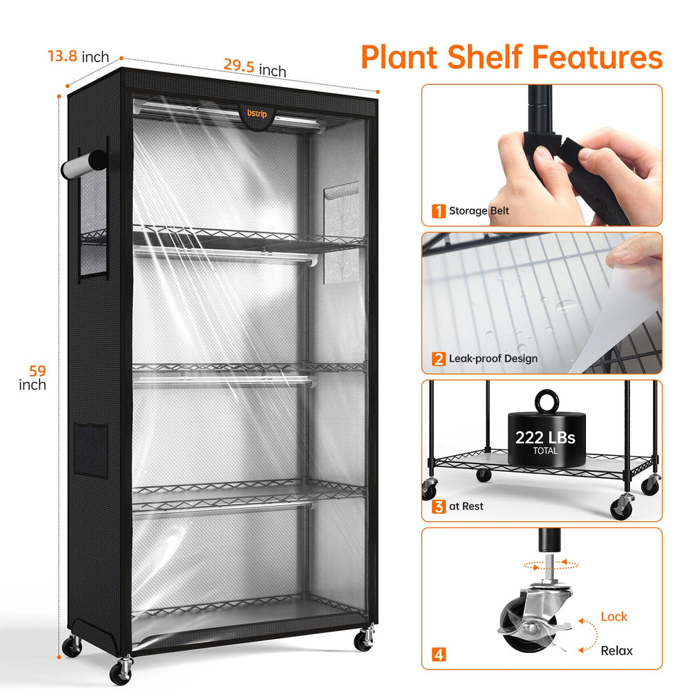 Bstrip timer and vent flaps detail allowing automated lighting and adjustable airflow control