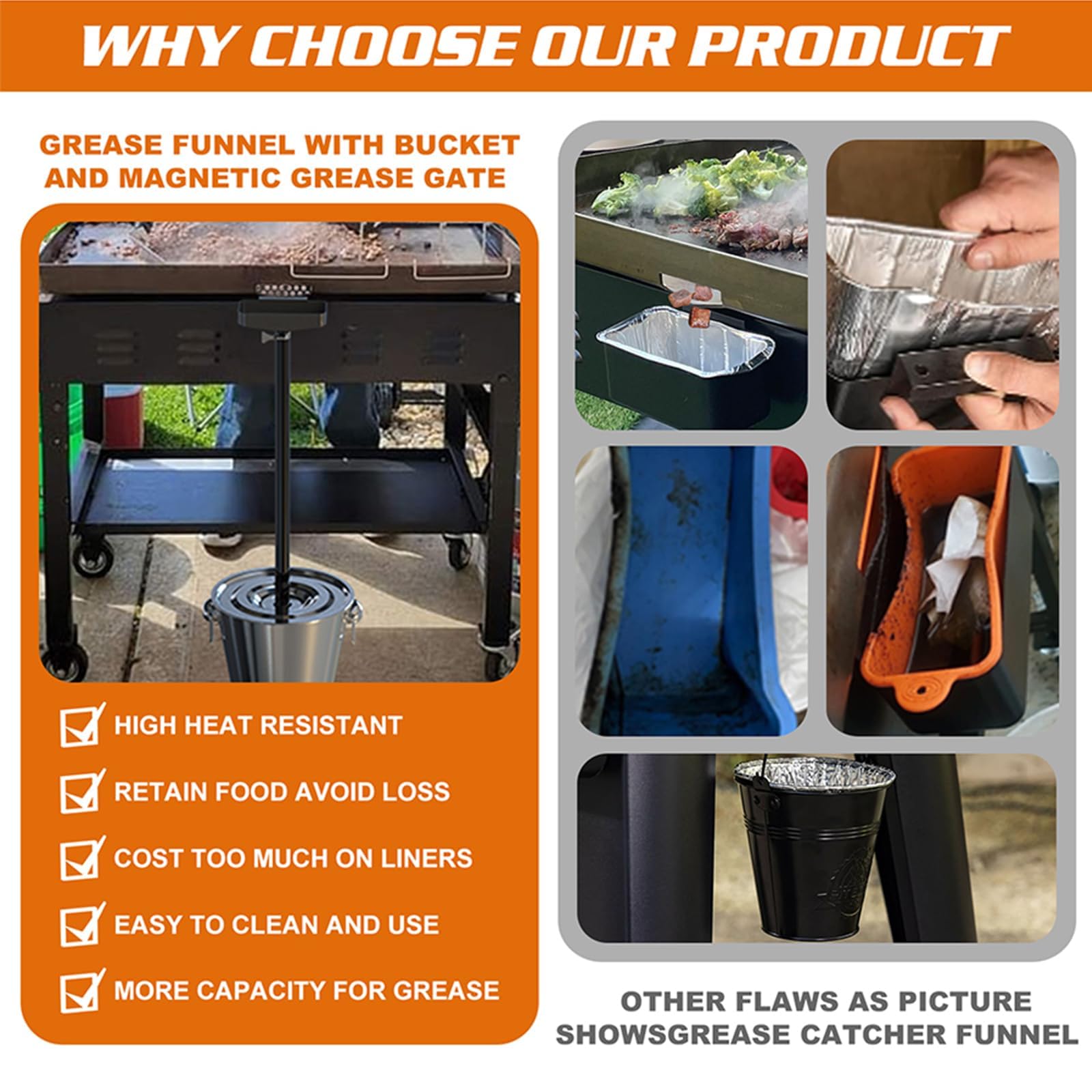 BSTTEK lifestyle backyard grilling setup demonstrating cleaner, easier maintenance benefit