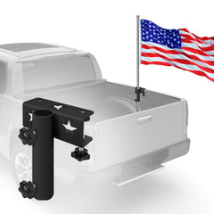 BSWAN mounted on pickup bed side demonstrating solid hold during travel