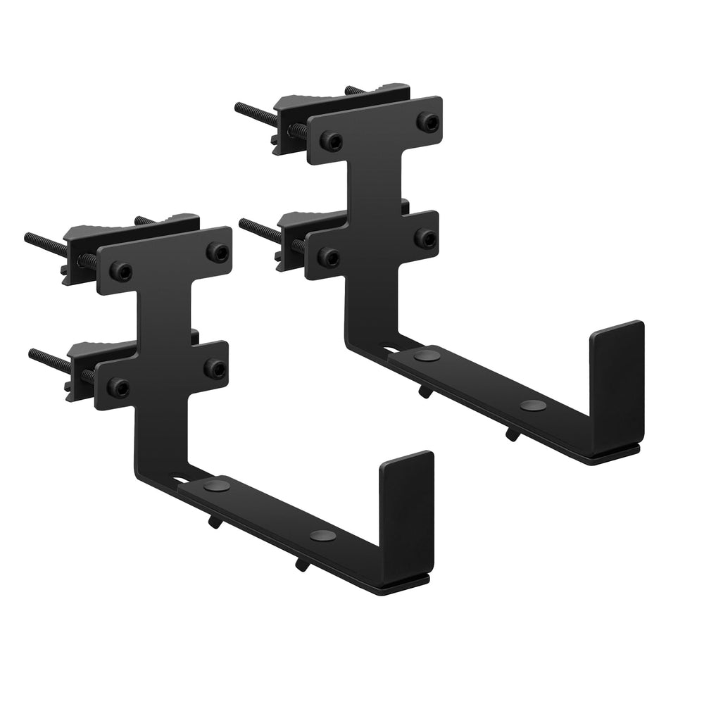 BSWAN front view of two brackets showing sturdy support and quick install benefit