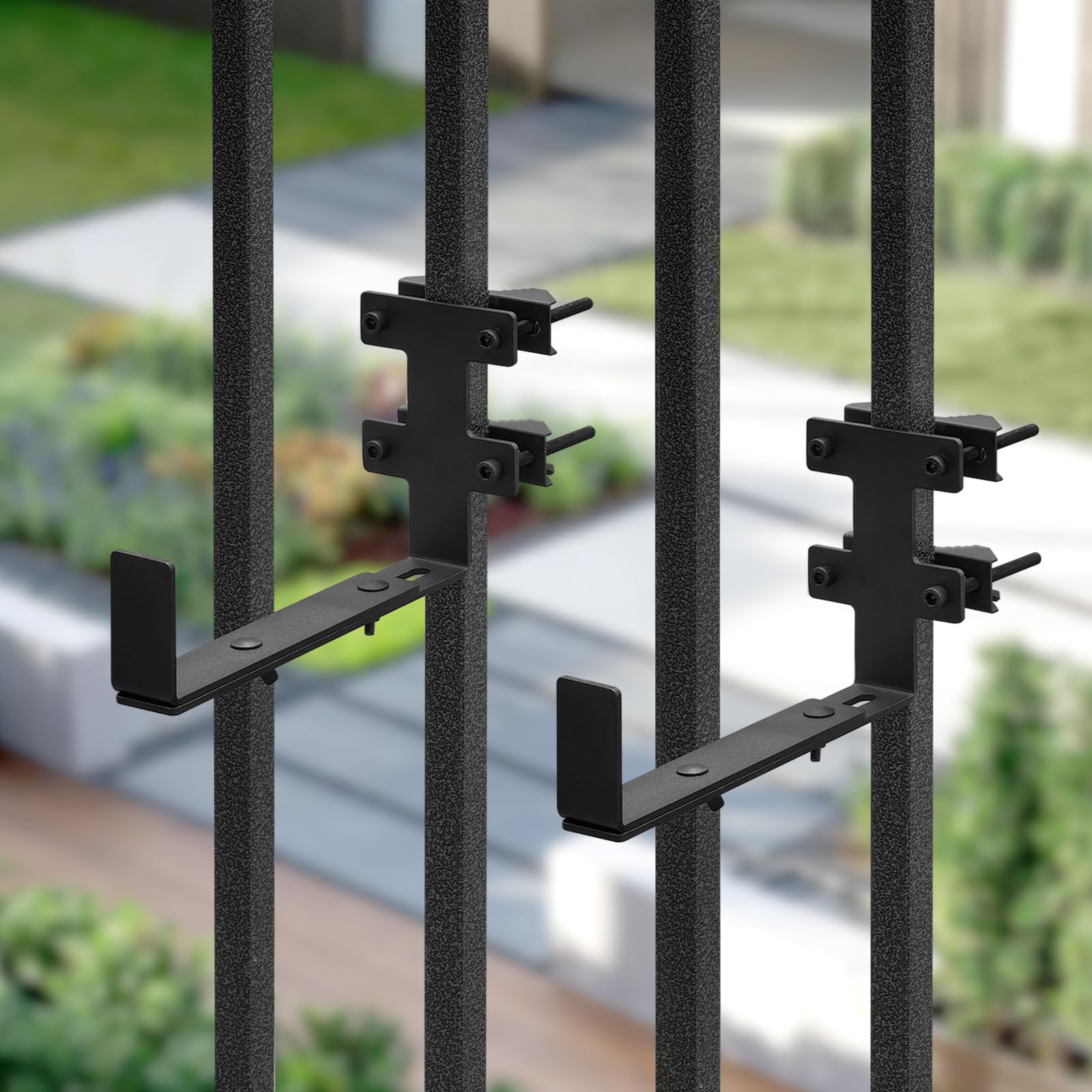 BSWAN bracket beside a standard planter to show scale and load capacity, helps choose correct size