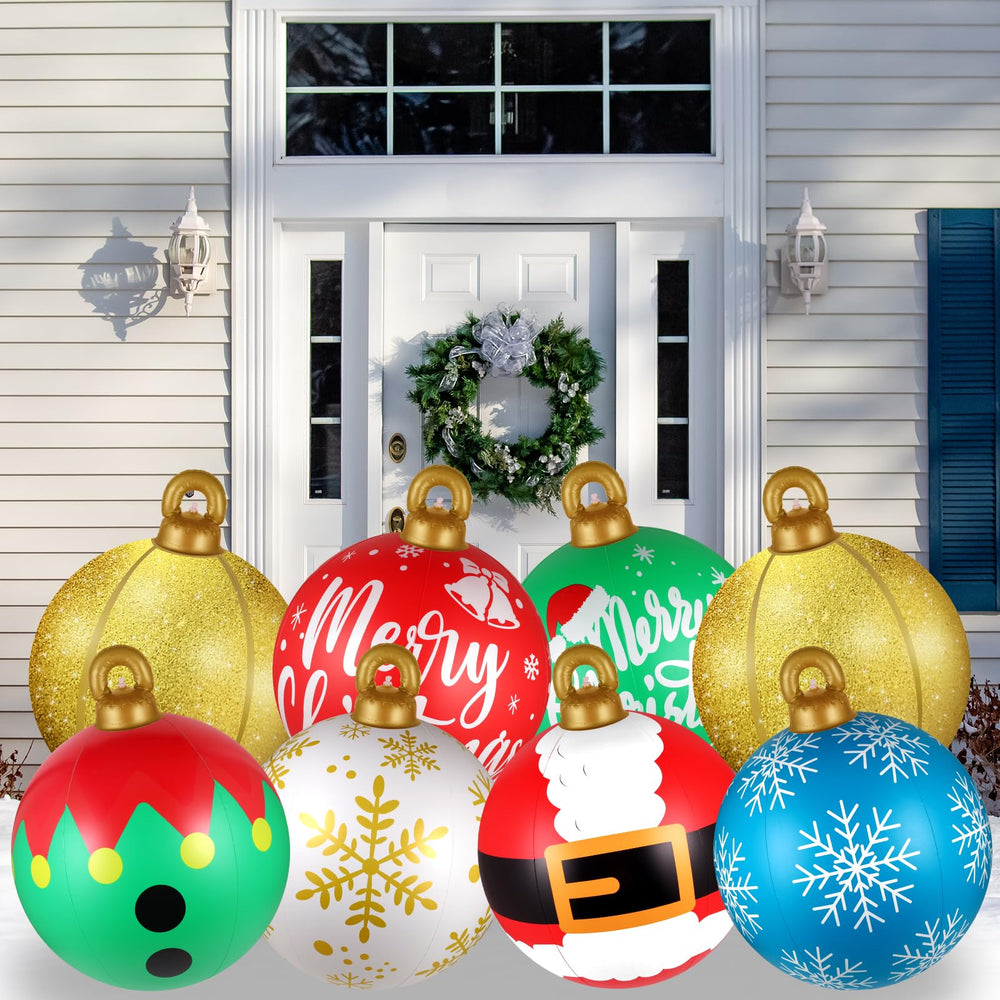Btanadi deflated ornaments folded compactly for easy off-season storage