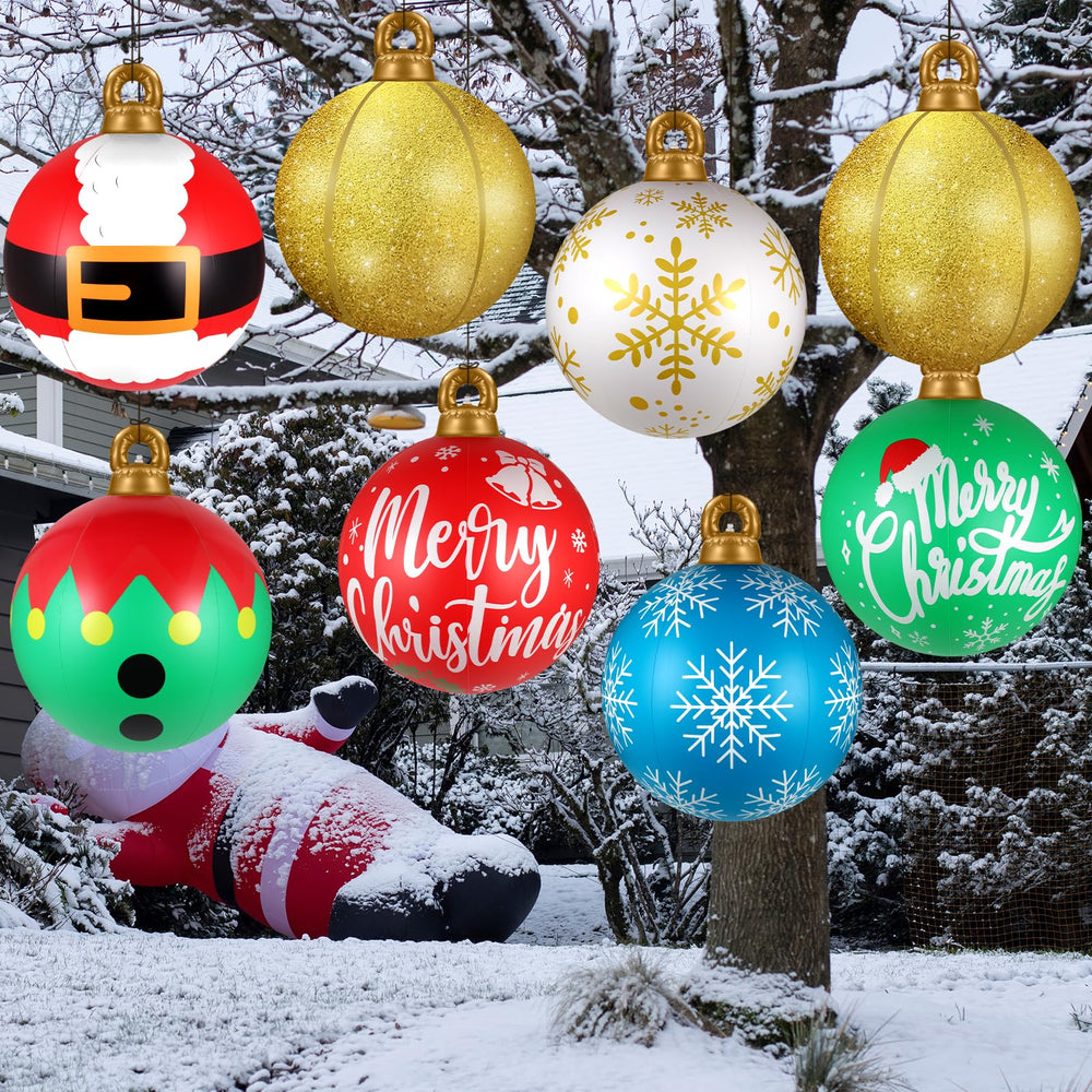 Btanadi hanging ornaments in tree with lights enhancing evening ambiance