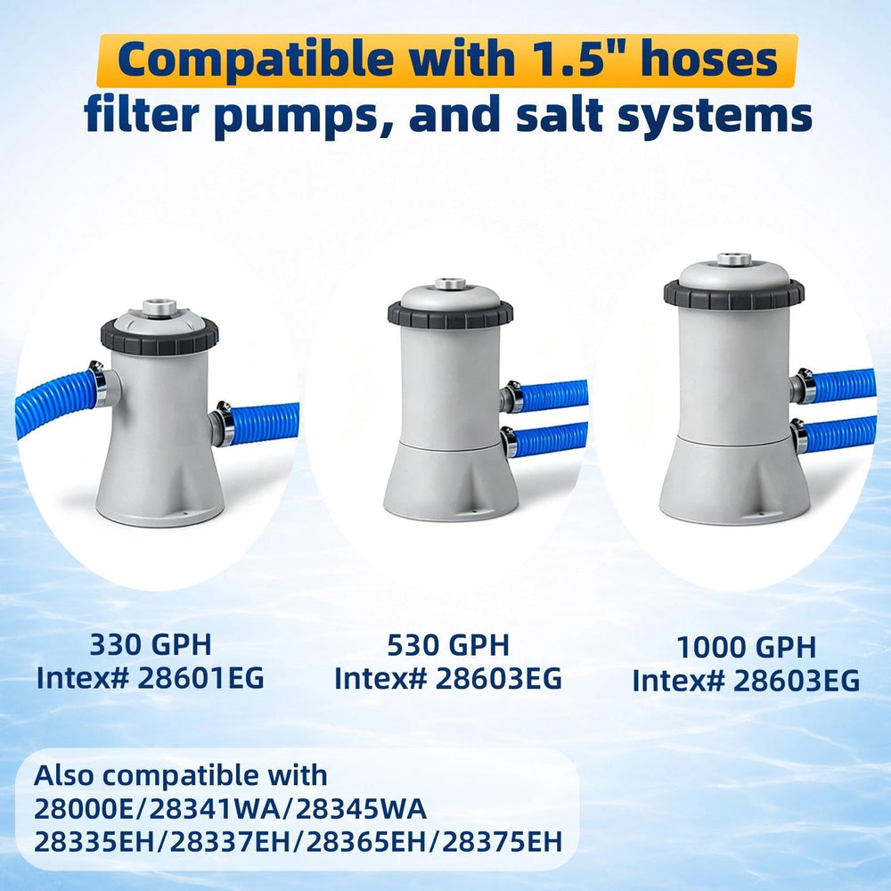 Btanadi hose connected to an Intex filter pump showing improved circulation