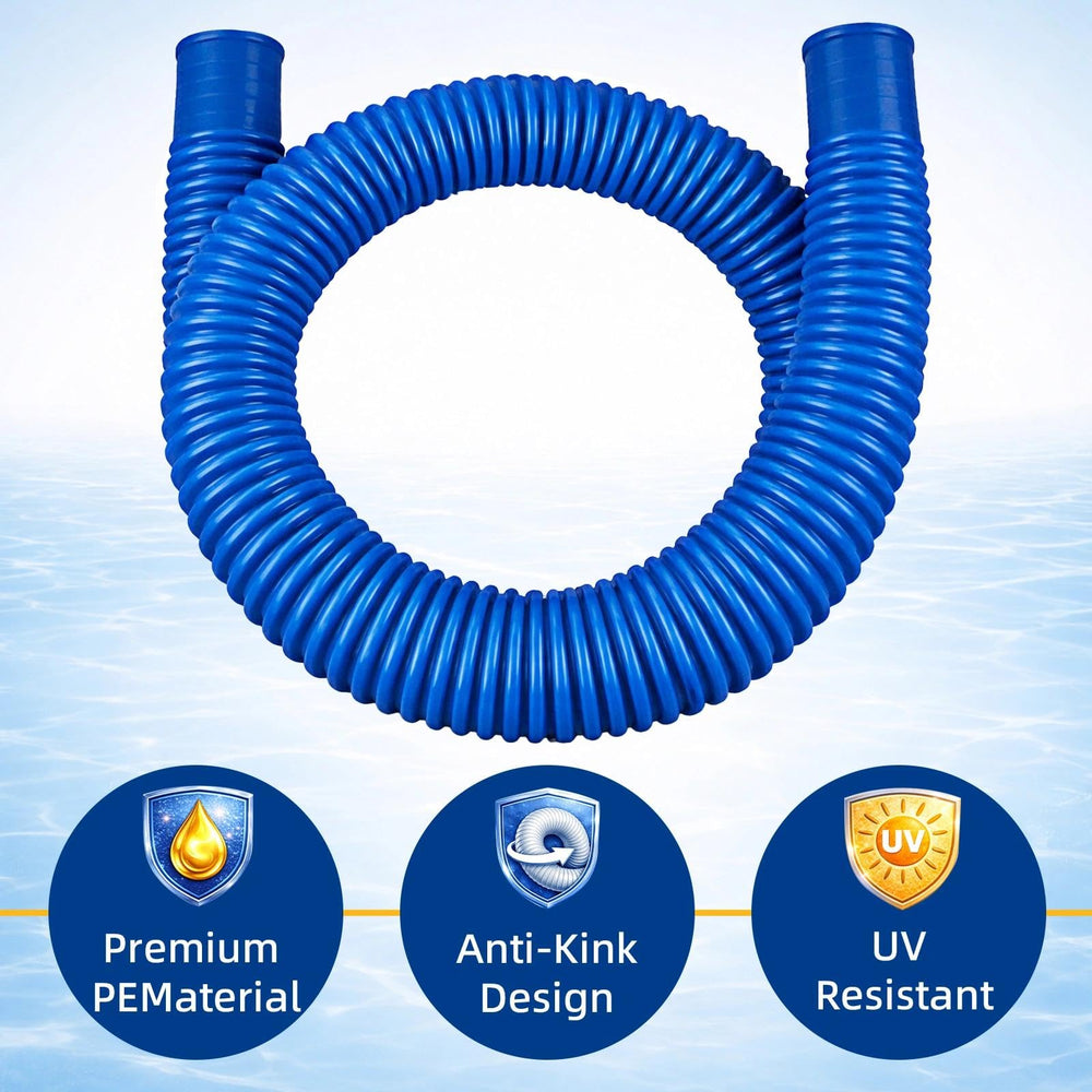 Btanadi hoses laid out with measuring tape showing 59 inch length clarity