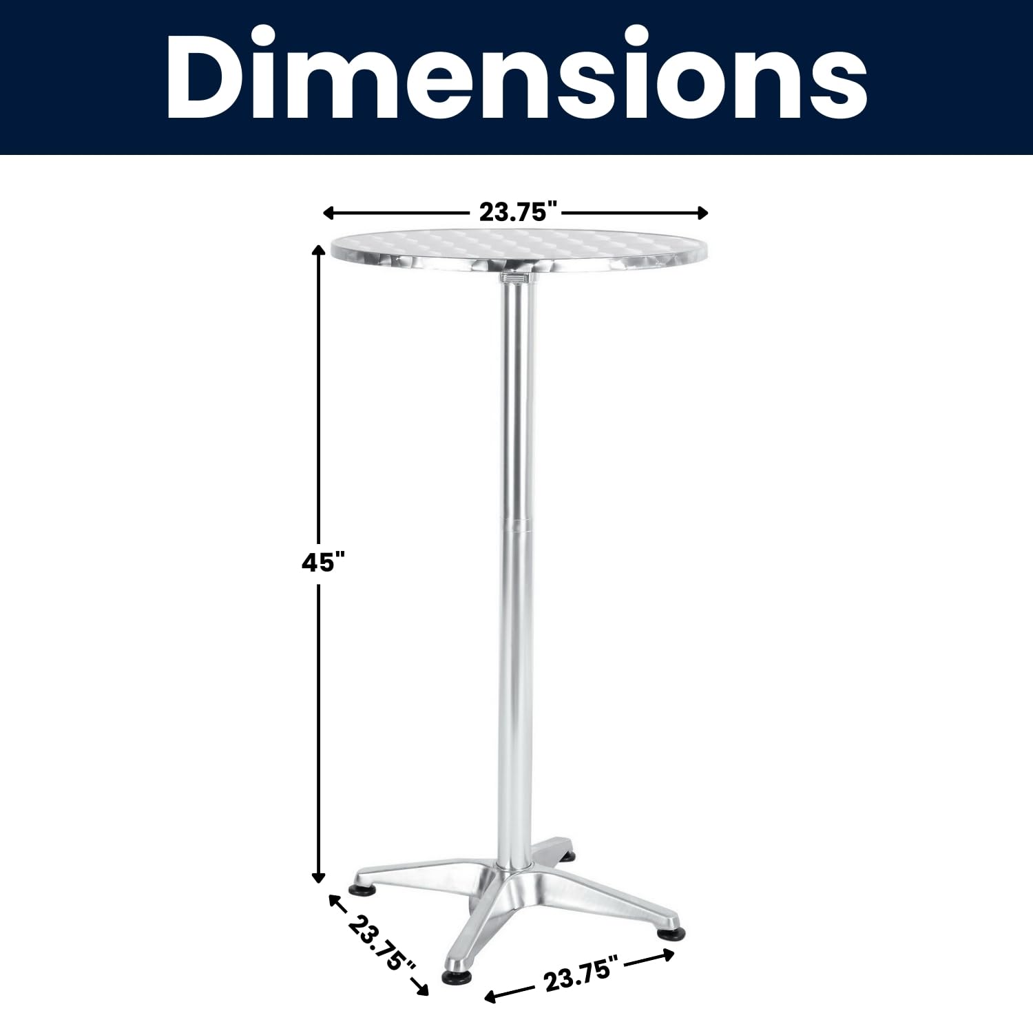 BTEXPERT aluminum column and base detail showing sturdy lightweight construction benefit