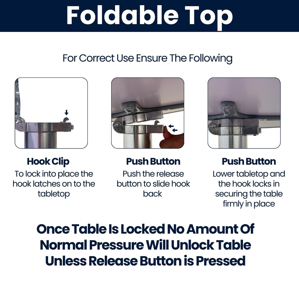 BTEXPERT latch action image demonstrating flip-top mechanism for fast space saving