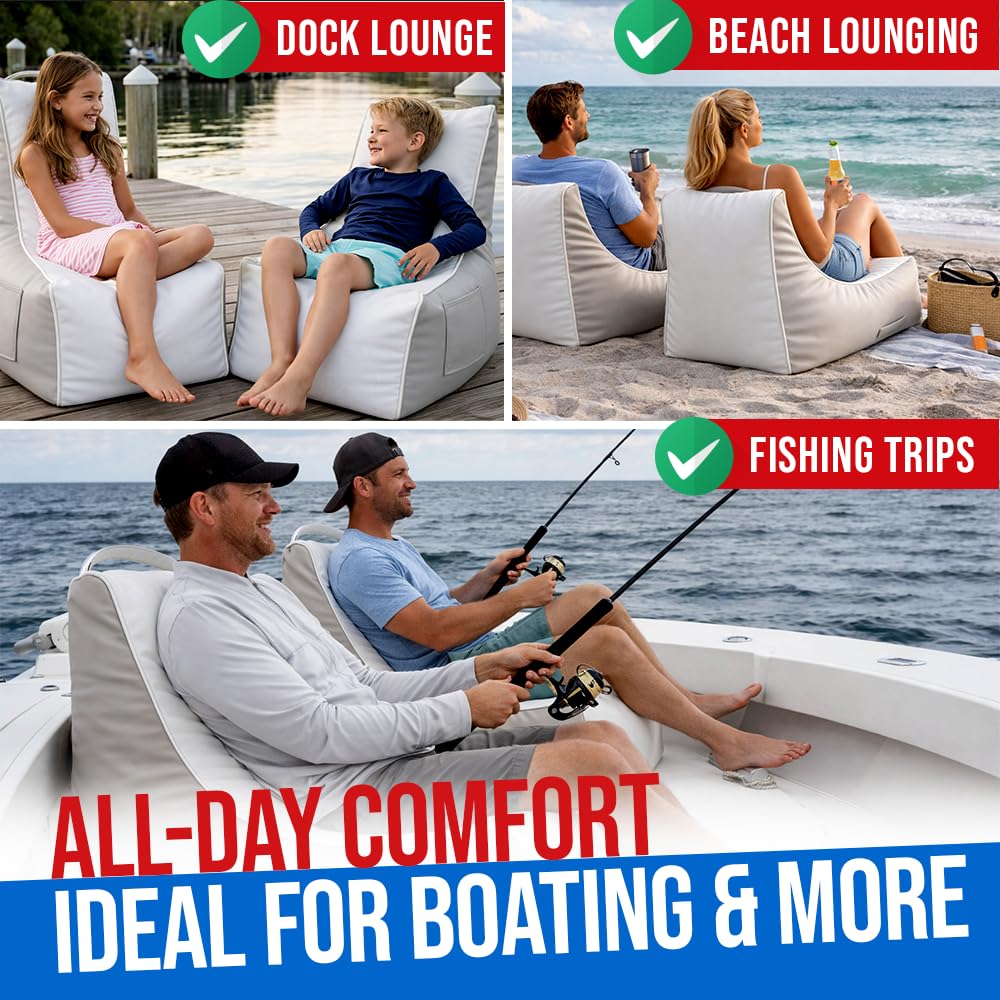 BTG GEAR person seated for size comparison illustrating comfortable fit