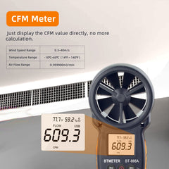 BTMETER 866A backlit screen in use for clear visibility on job sites