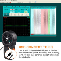 BTMETER 866A connected to laptop via USB for data logging and analysis