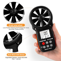 BTMETER BT-100WM backlit screen visible at night for easy reading