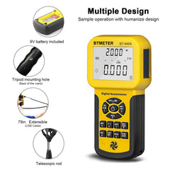 BTMETER detachable vane sensor extended for deep register access and ease