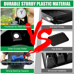 BTPLASTIK tray underside showing drainage holes and ventilation channels for better airflow