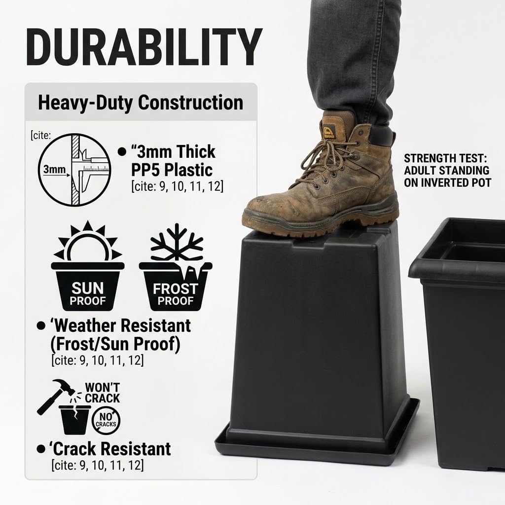 BTPLASTIK ribbed reinforced bottom illustrating anti-deformation support for heavy wet soil
