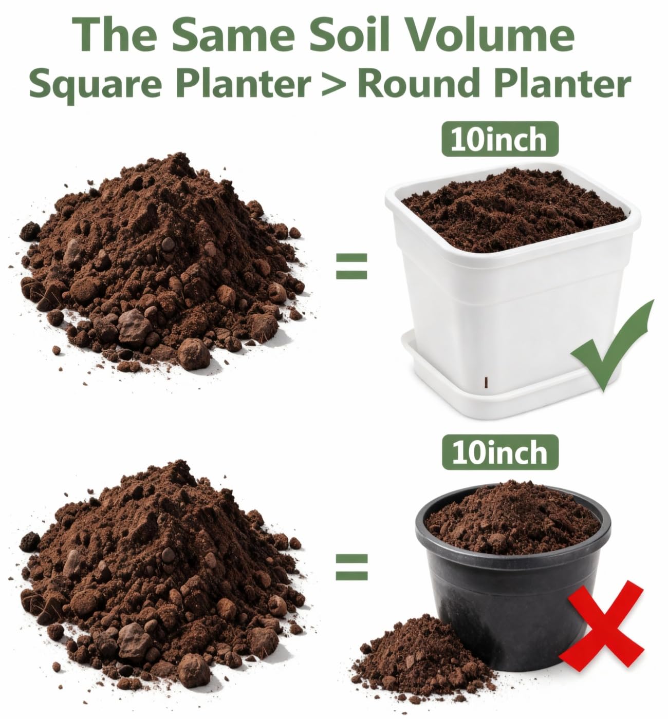 BTPLASTIK shown with hand for scale clarifying pot dimensions