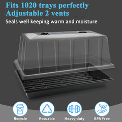 BTPLASTIK side profile highlighting 7.3 inch height for taller seedlings