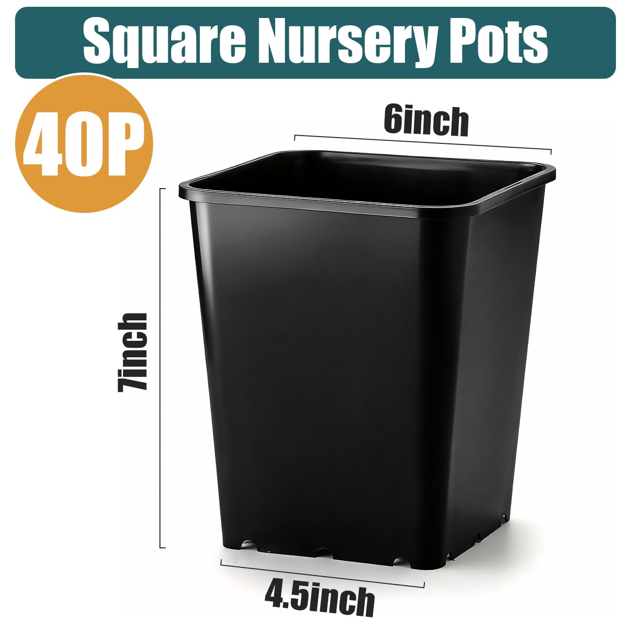 BTPLASTIK stacked nursery pots showing space-saving storage advantage