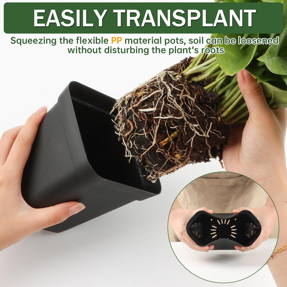BTPLASTIK stacked pots demonstrating space-saving storage for organized gardening benefit
