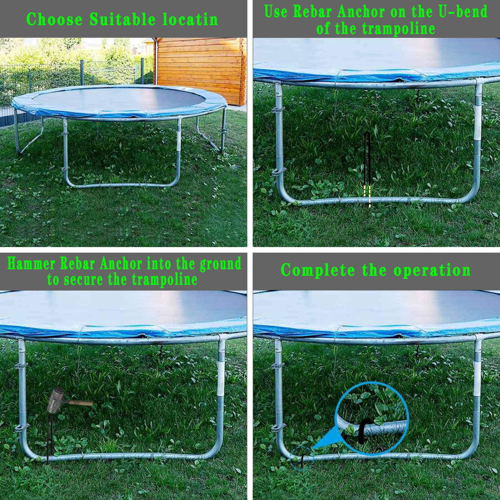 BTSULYOO stake installed in lawn demonstrating secure hold and reduced pull-out risk