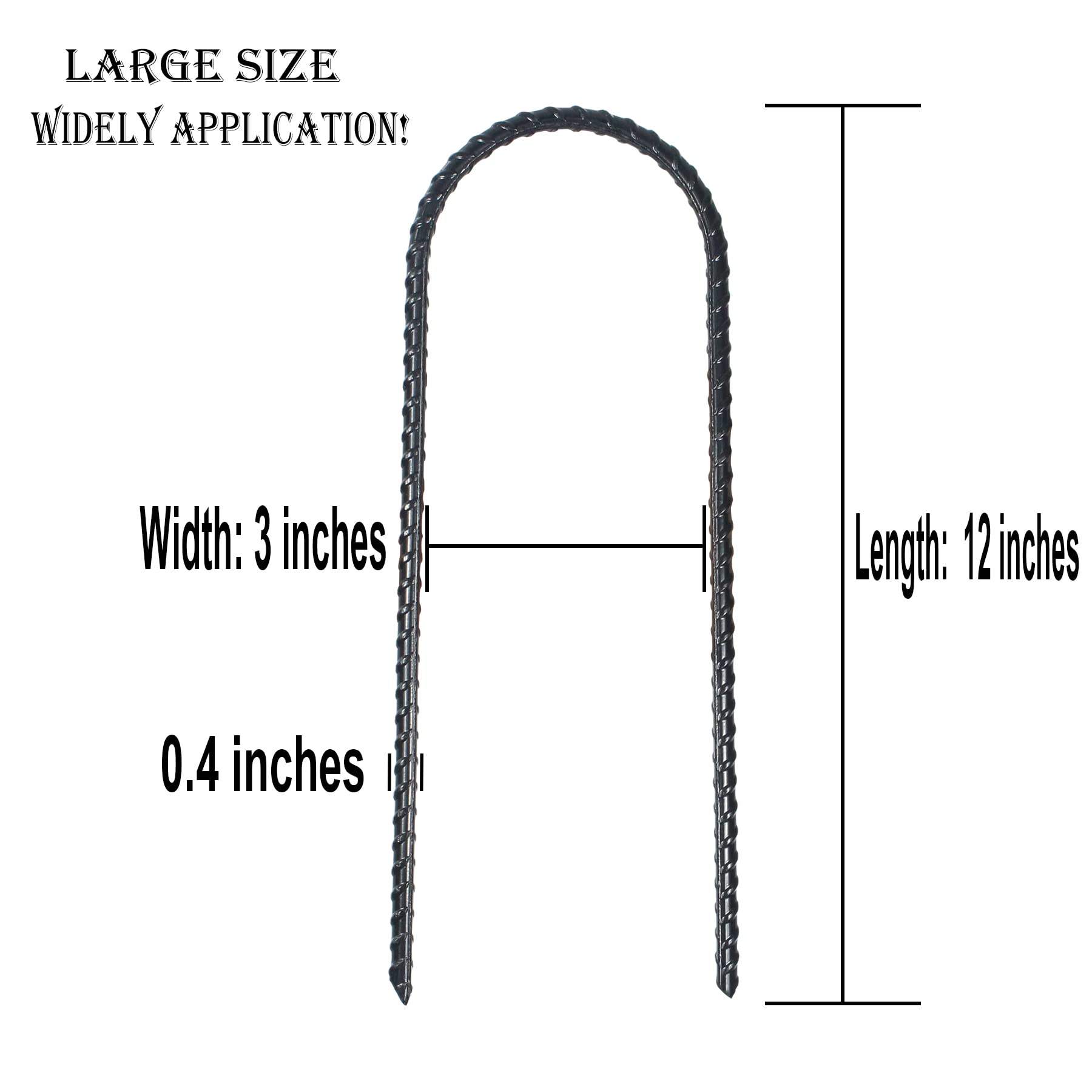 BTSULYOO close-up of U-shaped stake curve highlighting strong hold and stability