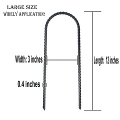 BTSULYOO close-up of U-shaped stake curve highlighting strong hold and stability