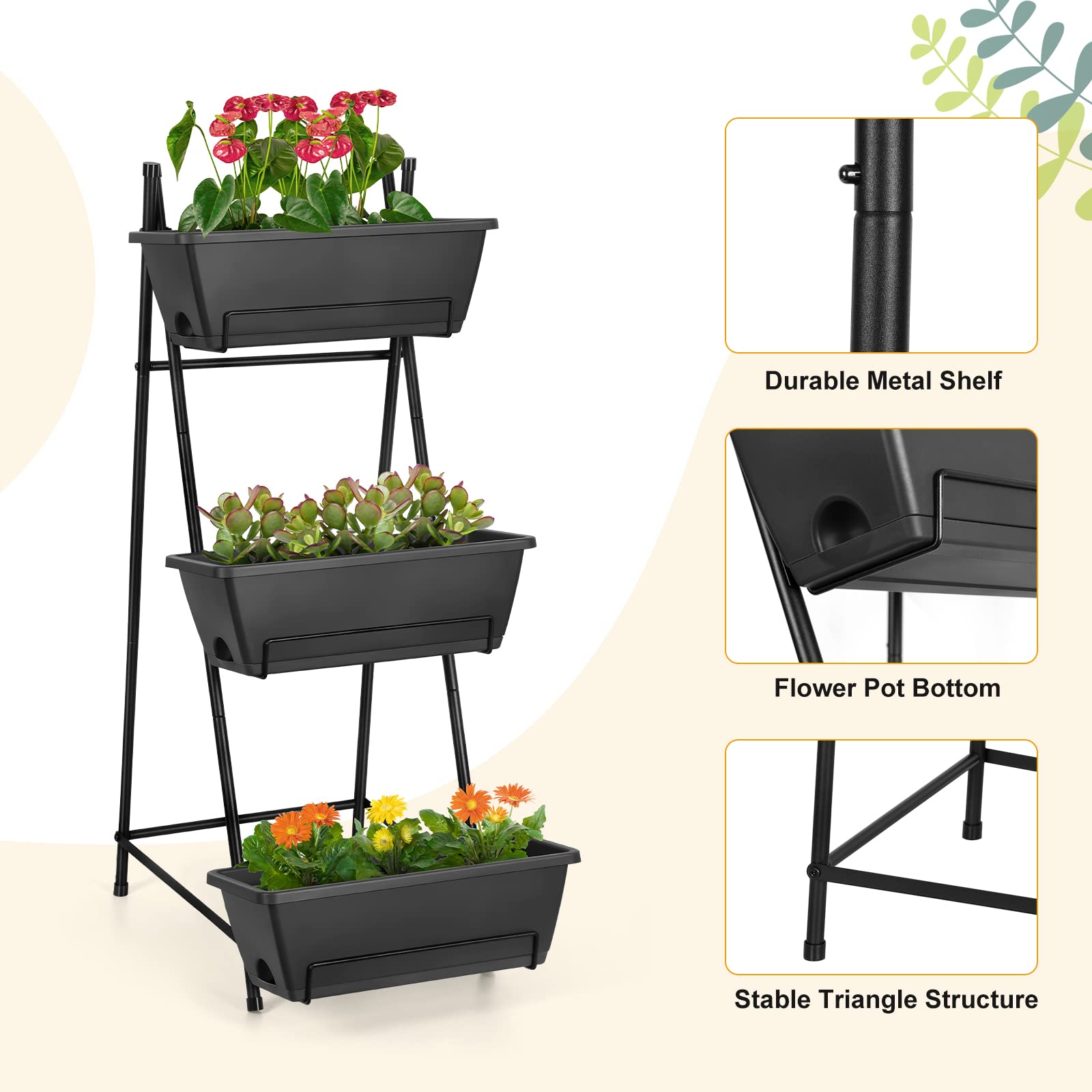 BTY mixed herbs and flowers in planter illustrating versatile planting
