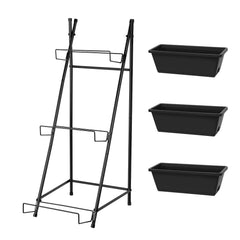 BTY planter on balcony with herbs displaying compact urban gardening