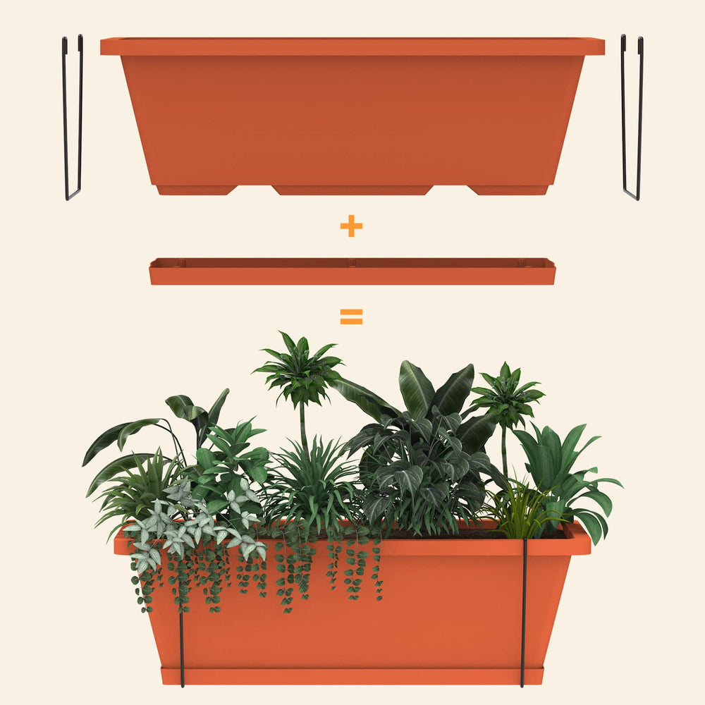 BTY side profile showing tier spacing for easy access and ergonomic planting