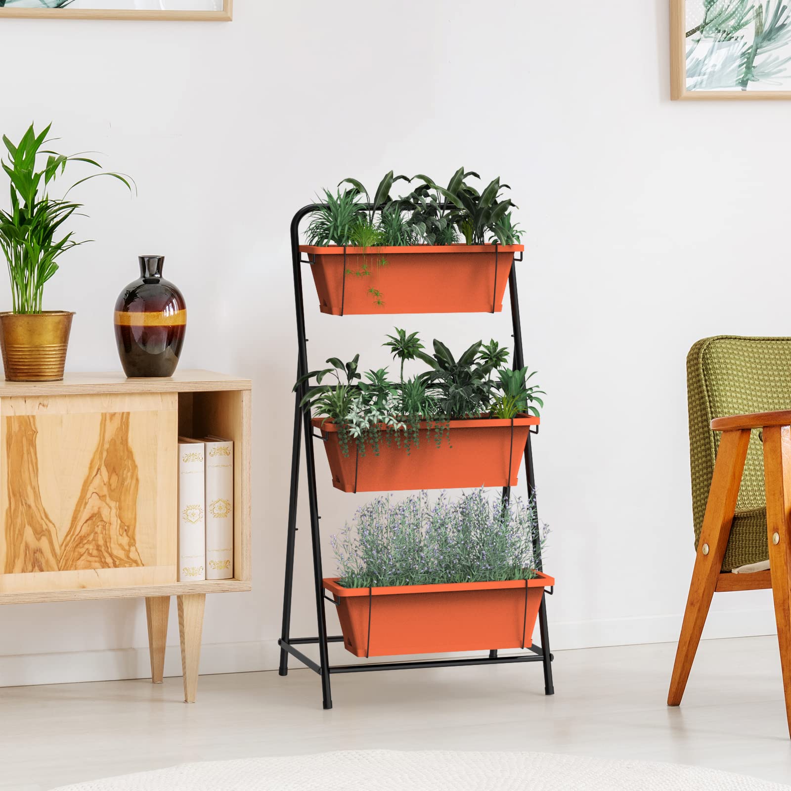BTY size comparison beside a footrest showing compact footprint for small spaces
