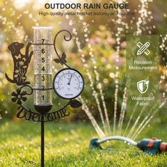 BUARO8AGA clear collection tube close-up for precise rainfall readings