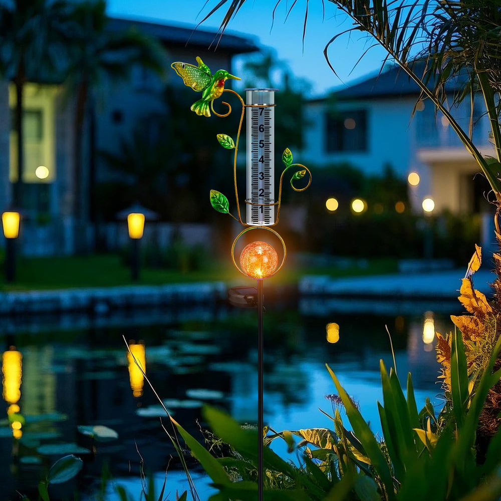 BUARO8AGA nighttime patio scene with lit gauge adding mood lighting to outdoor seating
