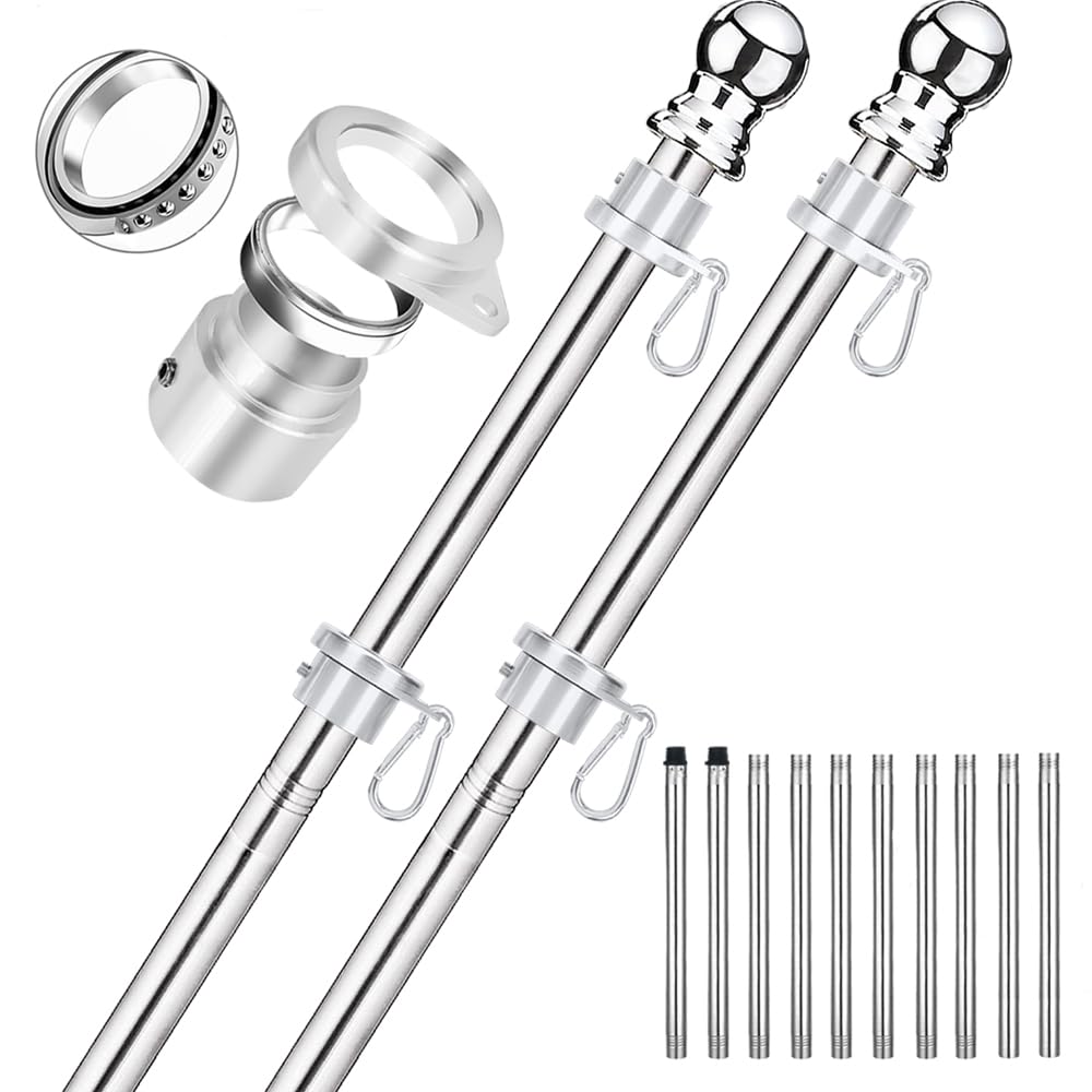 Bubblythe front view of two assembled poles showing stability benefit