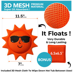 BubbyShine detailed 3D mesh close-up demonstrating oil-trapping texture and durability