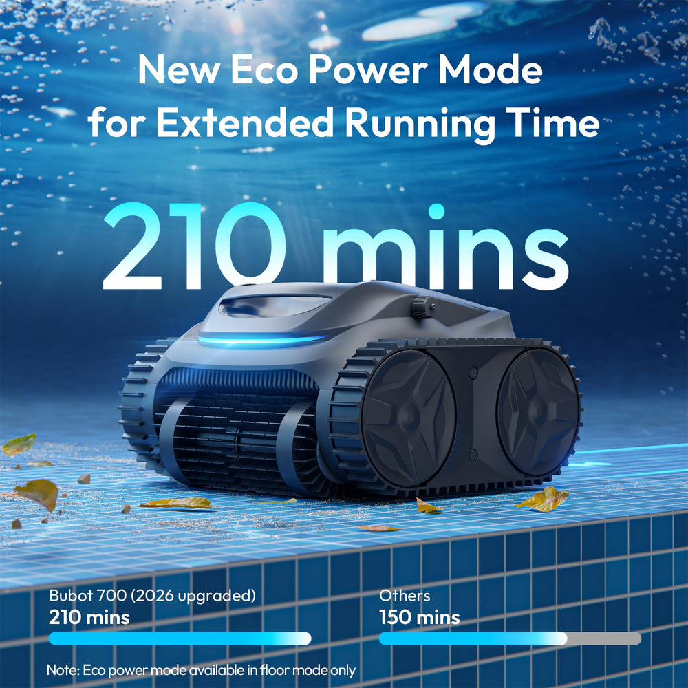 BUBLUE Bubot 700 app control screen on smartphone for easy scheduling